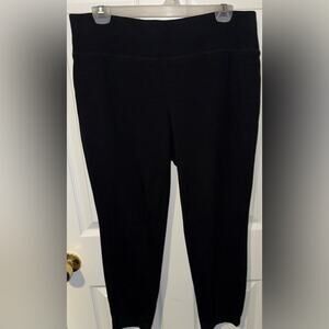 INC International Concepts Women’s Black Pull On Ponte Seamless Leggings 12Short